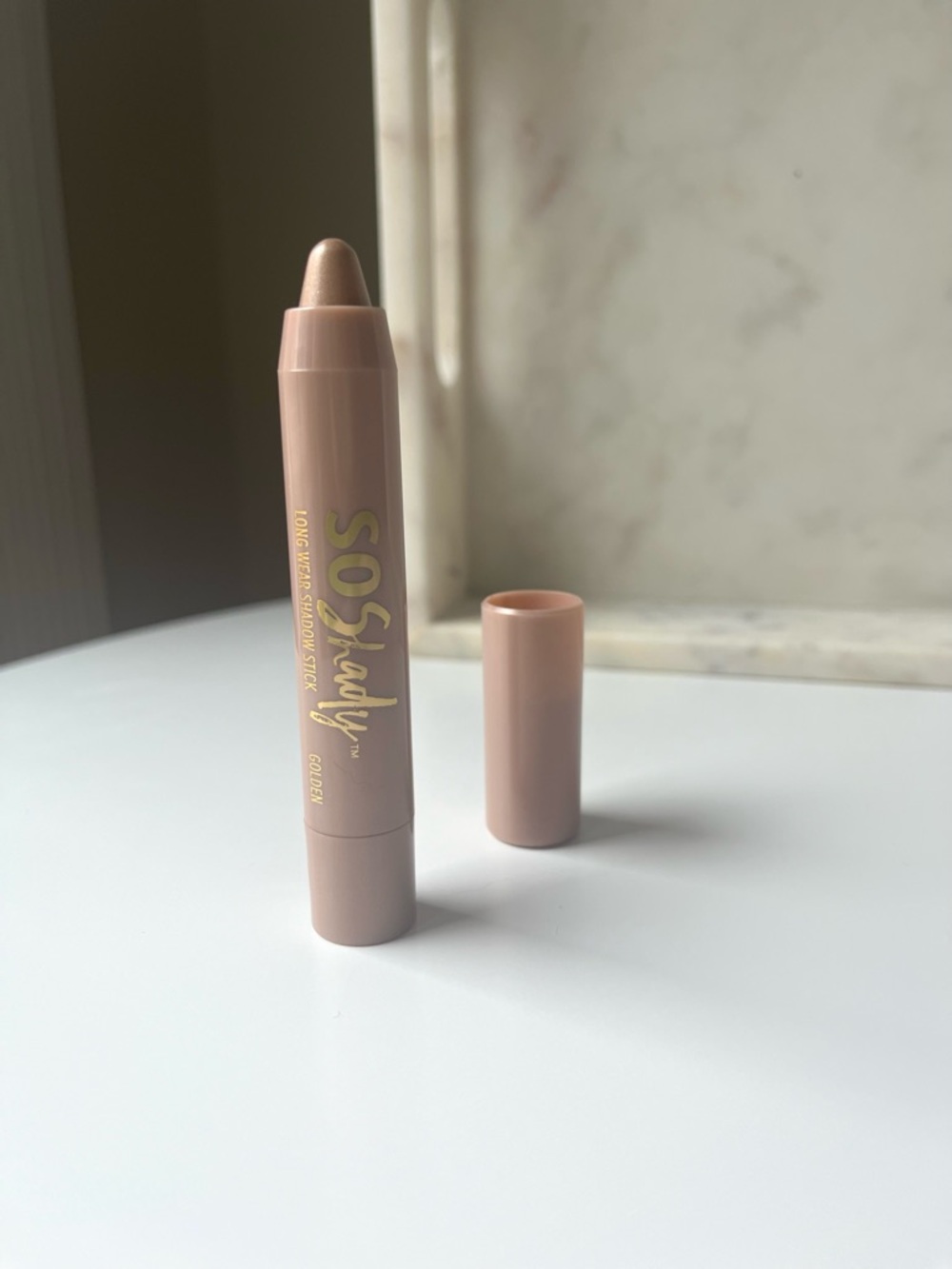 💜 BELLE BEAUTY So Shady Shadow Stick, Long Wear, Golden NEW